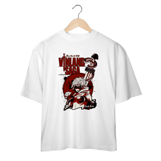 Camiseta Oversized Vinland Saga Thorfinn - Estampa Frontal | Streetwear Anime