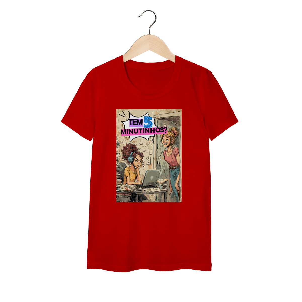 Nome do produto: Camiseta Baby Long Tem 5 Minutinhos?