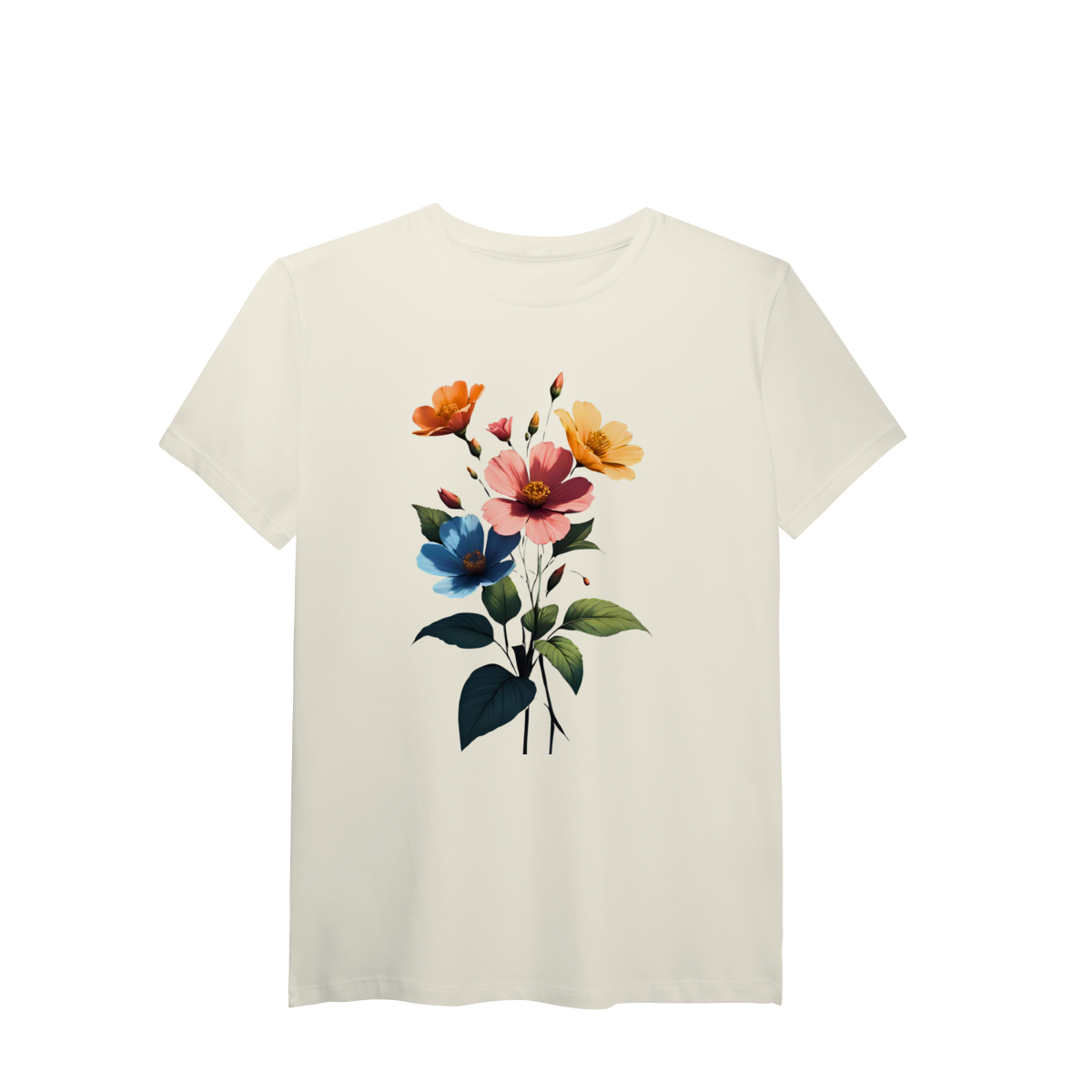 Camiseta Pima Flores silvestre