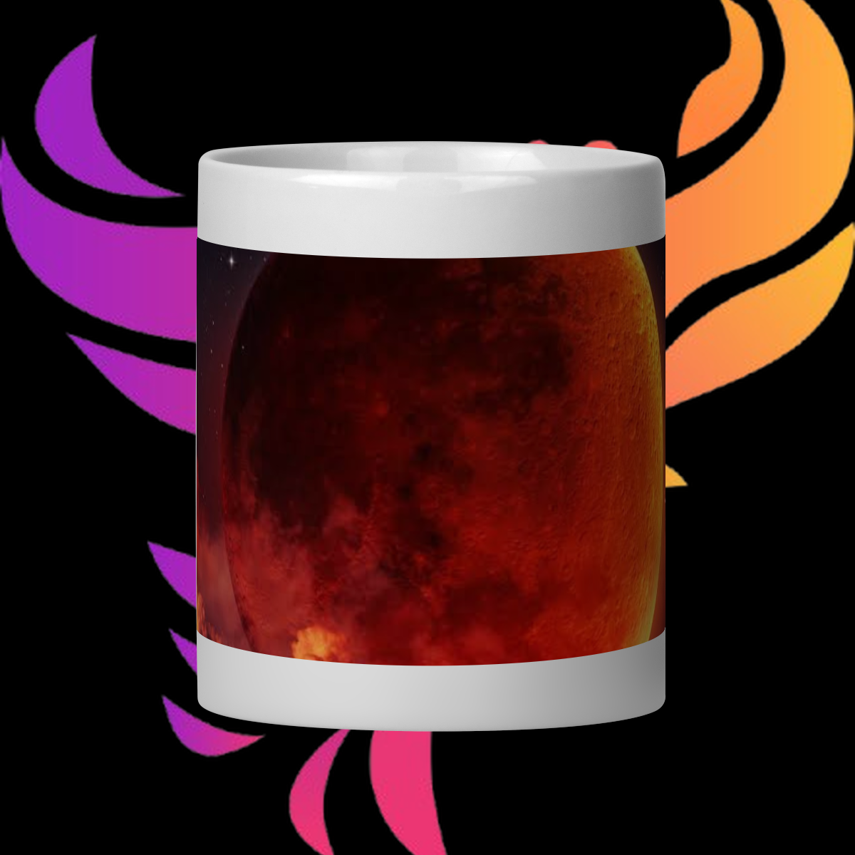 Nome do produto: Caneca Lua Vermelha