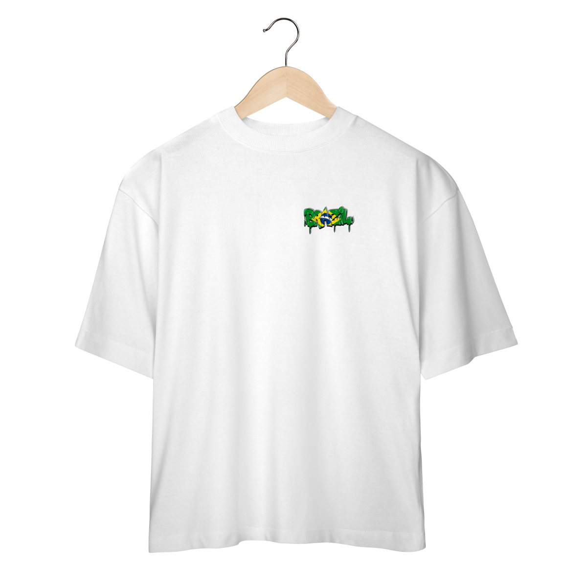 Nome do produto: Camiseta Oversized estilo Copa do mundo Brasil 