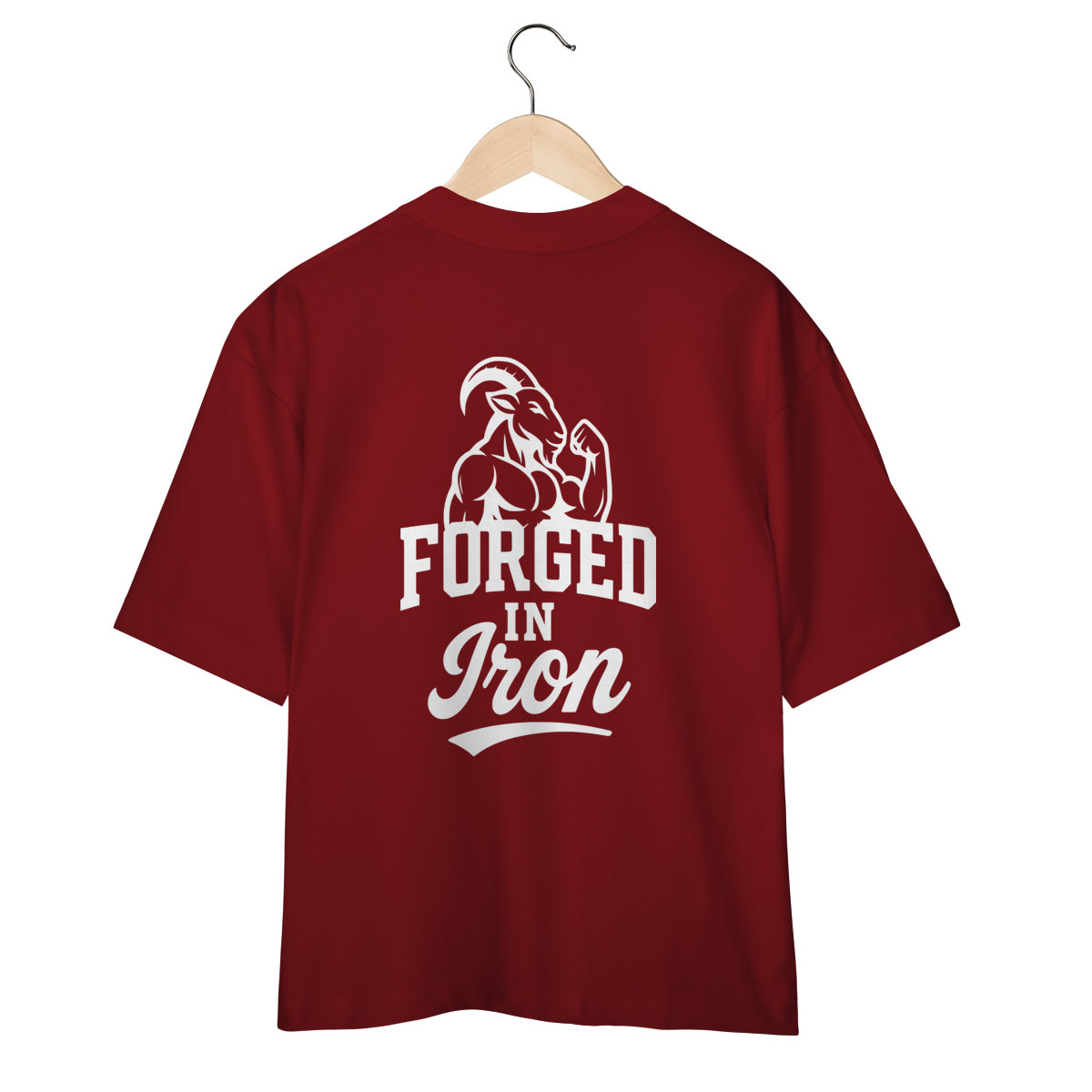 Oversized Forged in Iron Vermelha