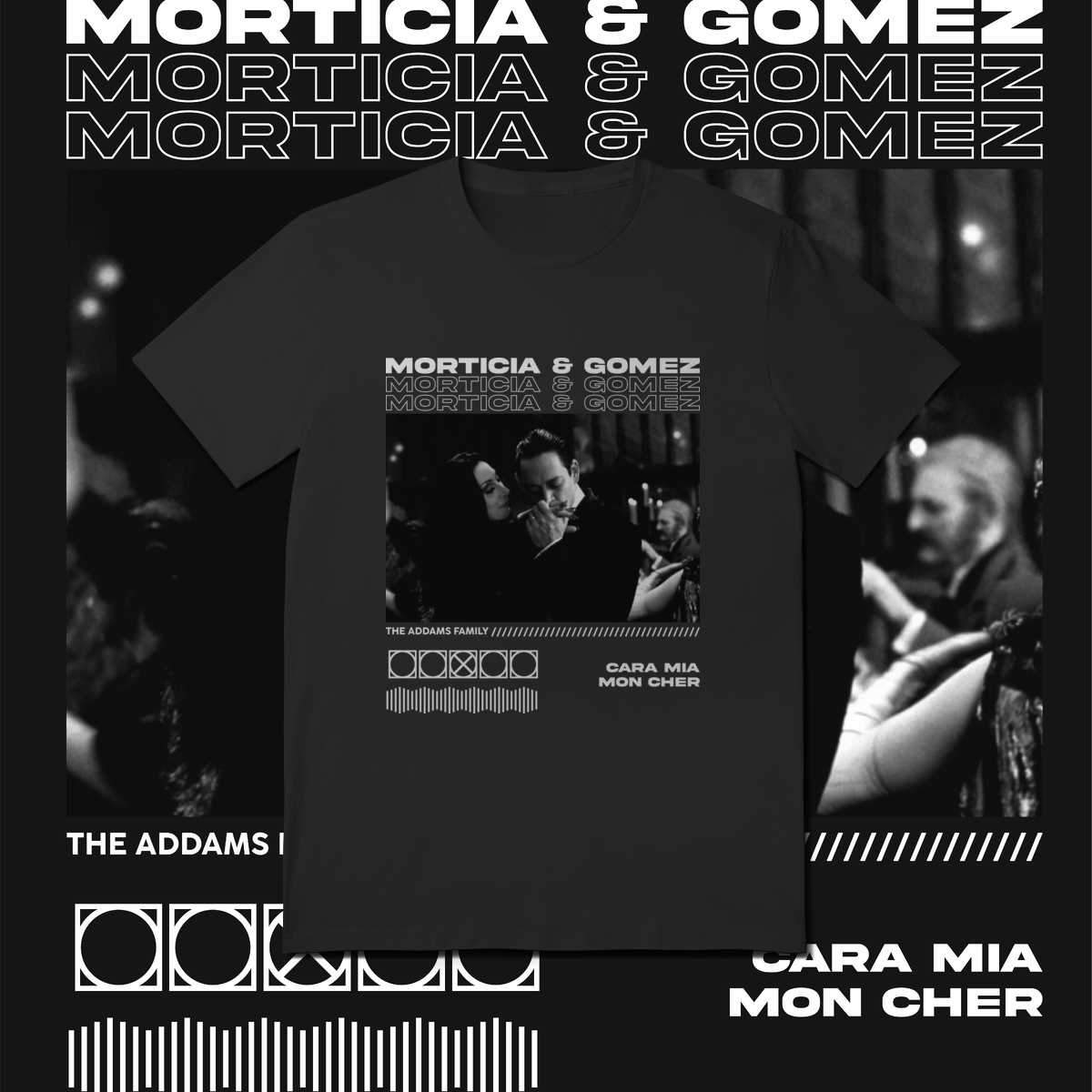 Camiseta Morticia & Gomez