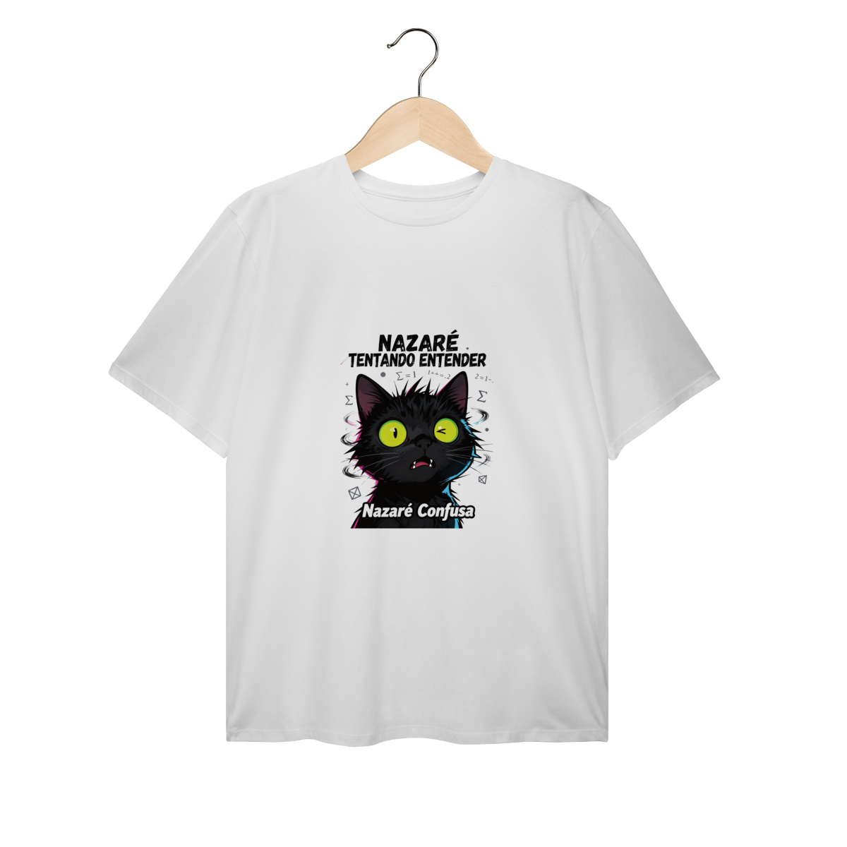 Plus Size - NAZARÉ TENTANDO ENTENDER - GATO PRETO CONFUSO