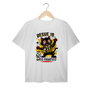 Camiseta Torcedor Possuído - Gato Fanático Futebol Retrô
