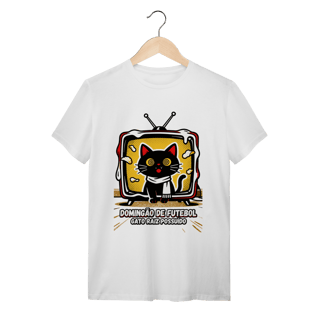 Camiseta Domingão Futebol Gato Raiz Possuído Anos 90 Nostalgia 