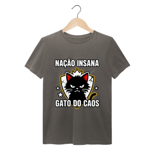 Camiseta Nação Insana Gato do Caos Meme Streetwear