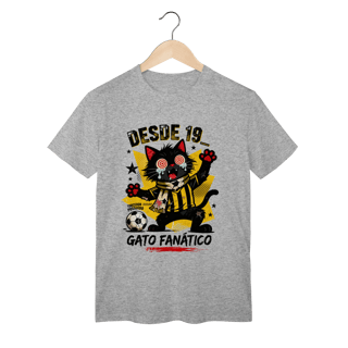 Camiseta Torcedor Possuído - Gato Fanático Futebol Retrô