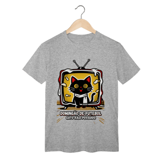 Camiseta Domingão Futebol Gato Raiz Possuído Anos 90 Nostalgia 