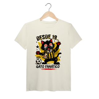 Camiseta Torcedor Possuído - Gato Fanático Futebol Retrô