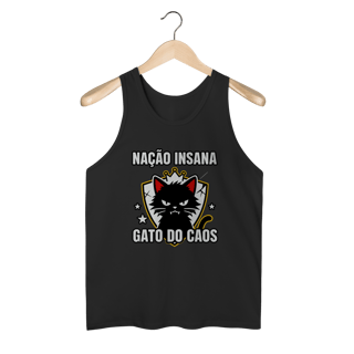 Camiseta Nação Insana Gato do Caos Meme Streetwear