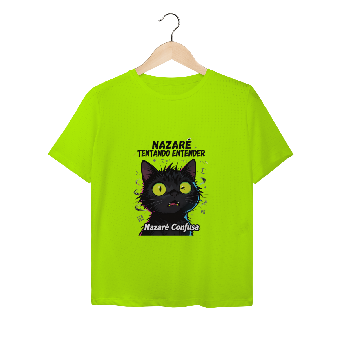 Baby Long UV - NAZARÉ TENTANDO ENTENDER - GATO PRETO CONFUSO