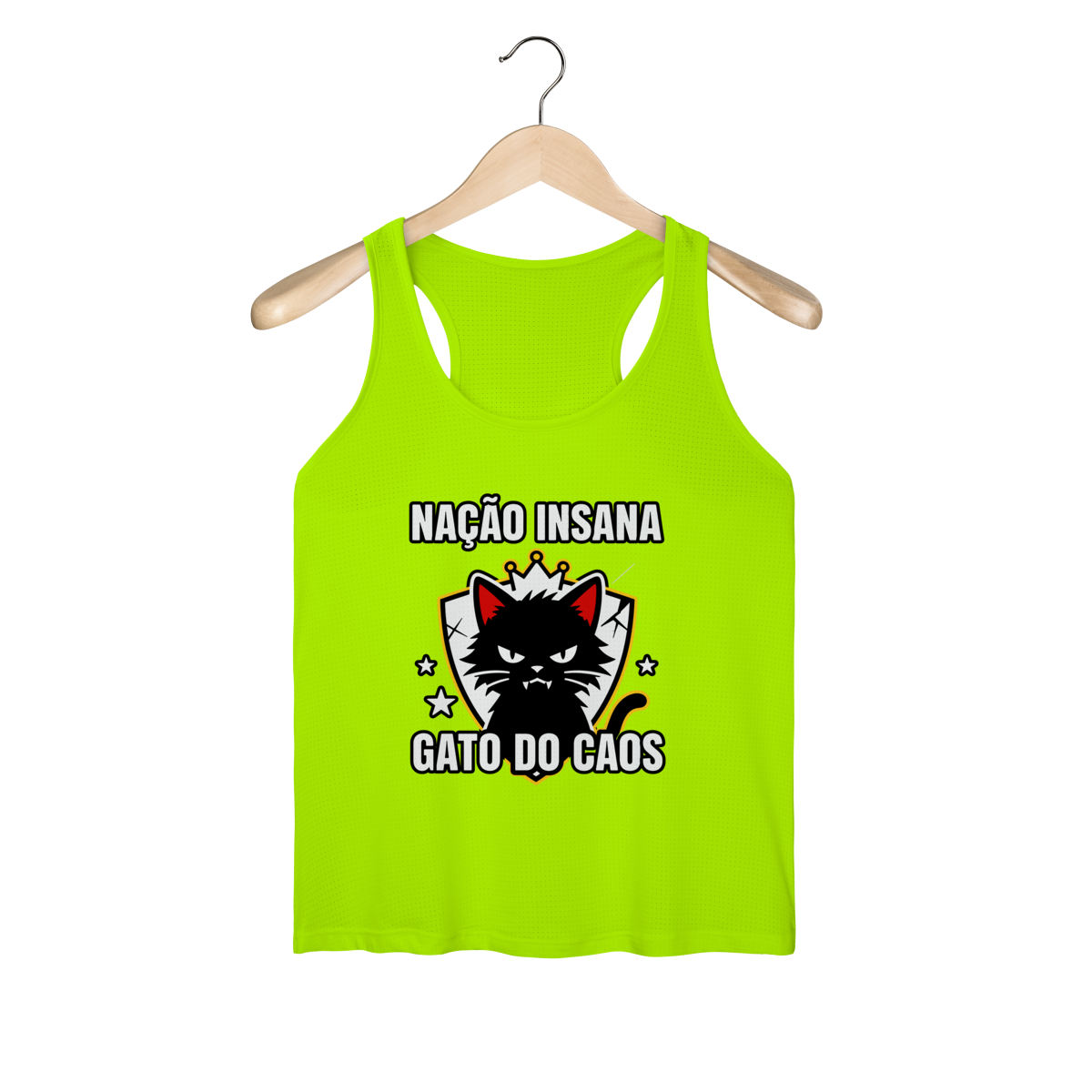 Camiseta Nação Insana Gato do Caos Meme Streetwear