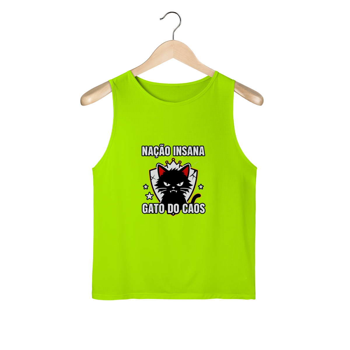 Camiseta Nação Insana Gato do Caos Meme Streetwear