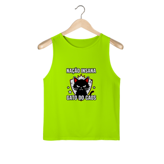 Camiseta Nação Insana Gato do Caos Meme Streetwear