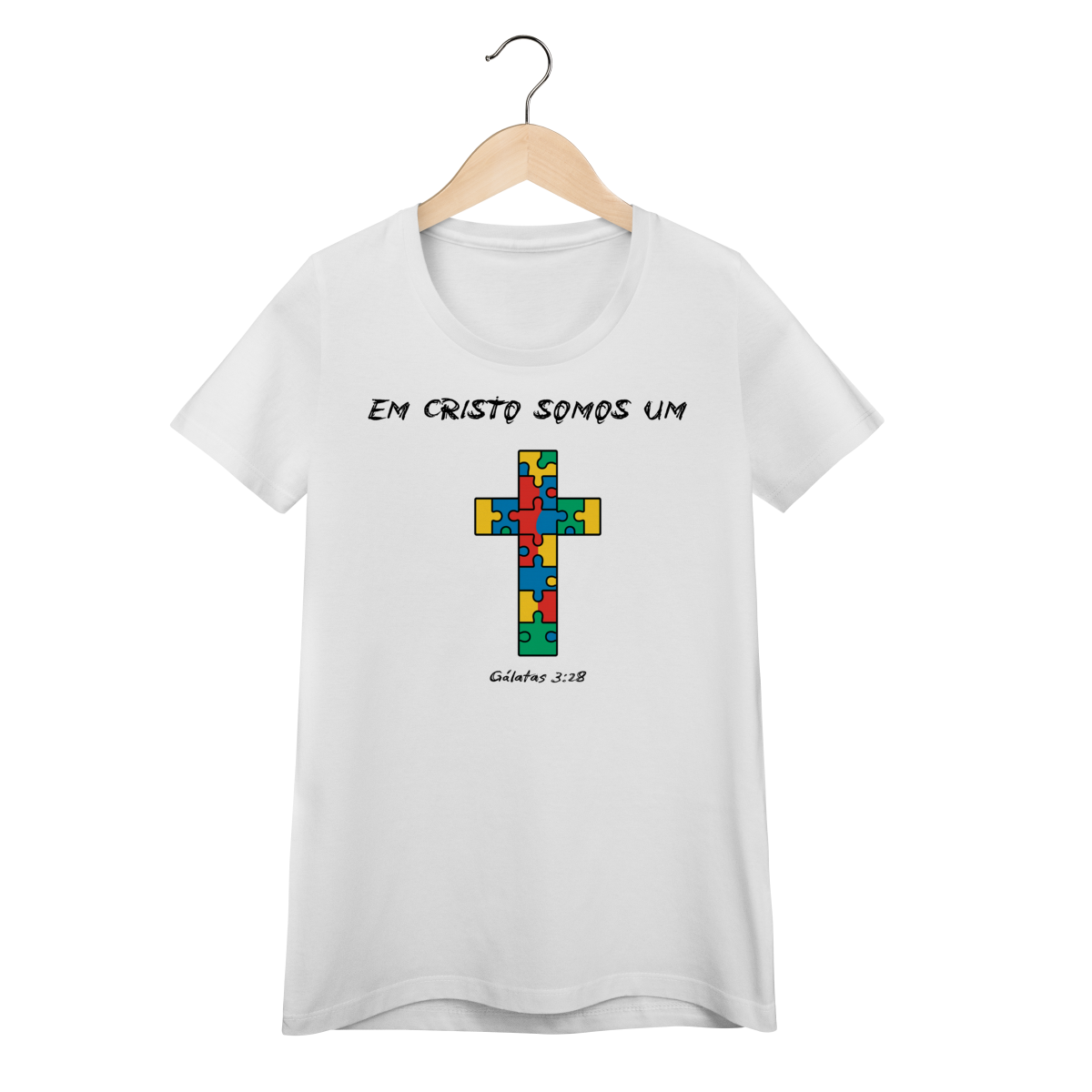 Pela cruz somos um | Camisa Baby Long