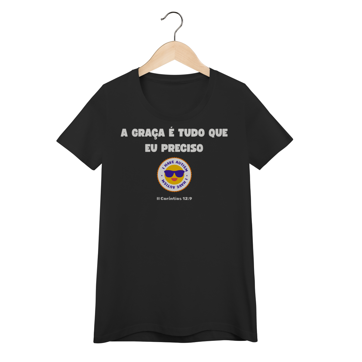 A graça é suficiente | Camisa Baby Long