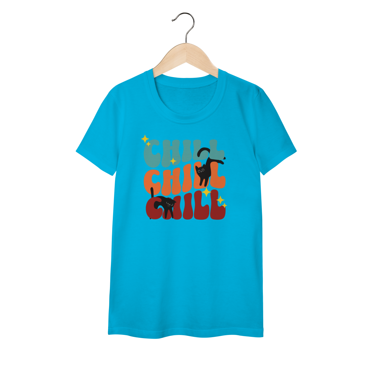 Nome do produto: Baby Look - Chill Cats