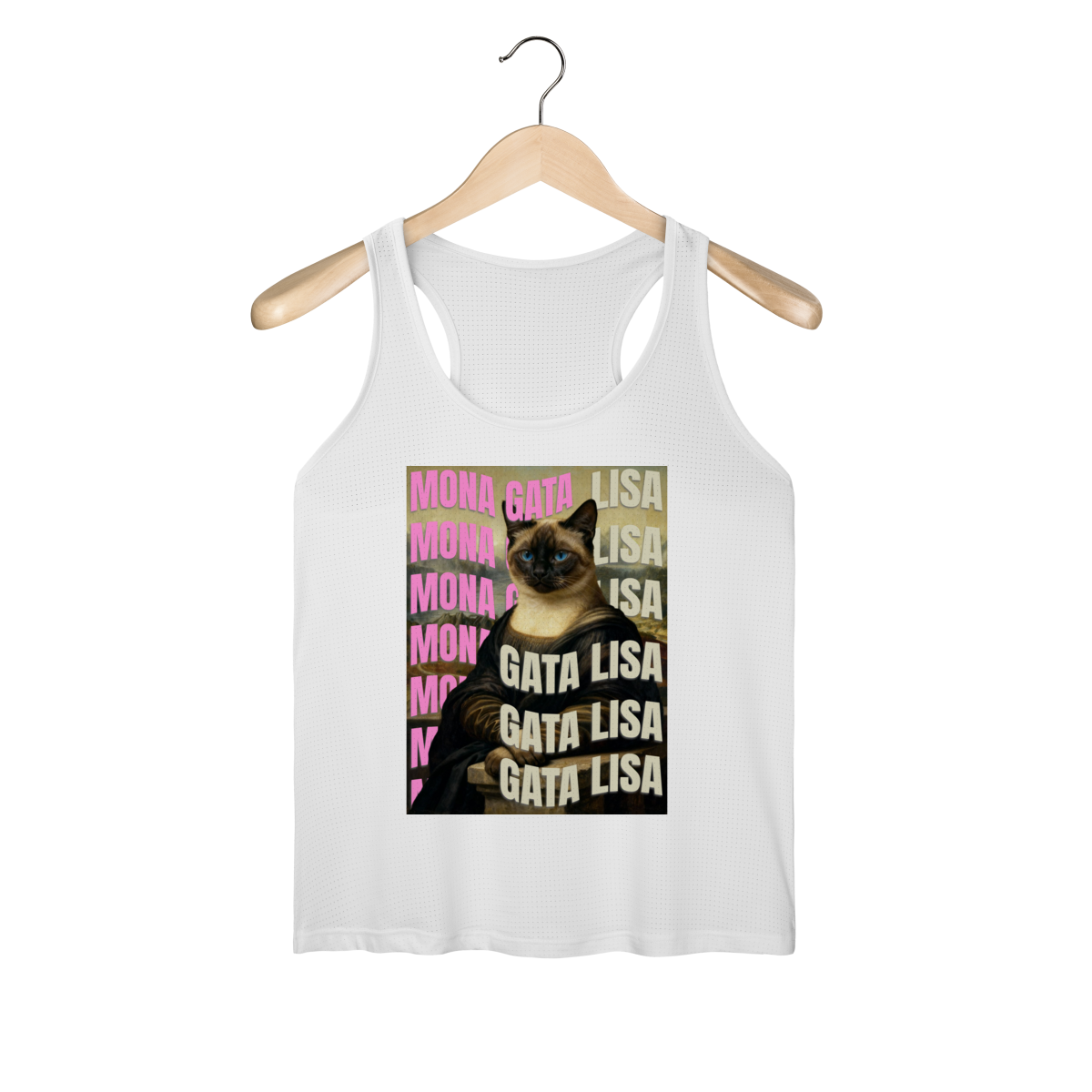 Nome do produto: Regata Feminina - Gata Lisa