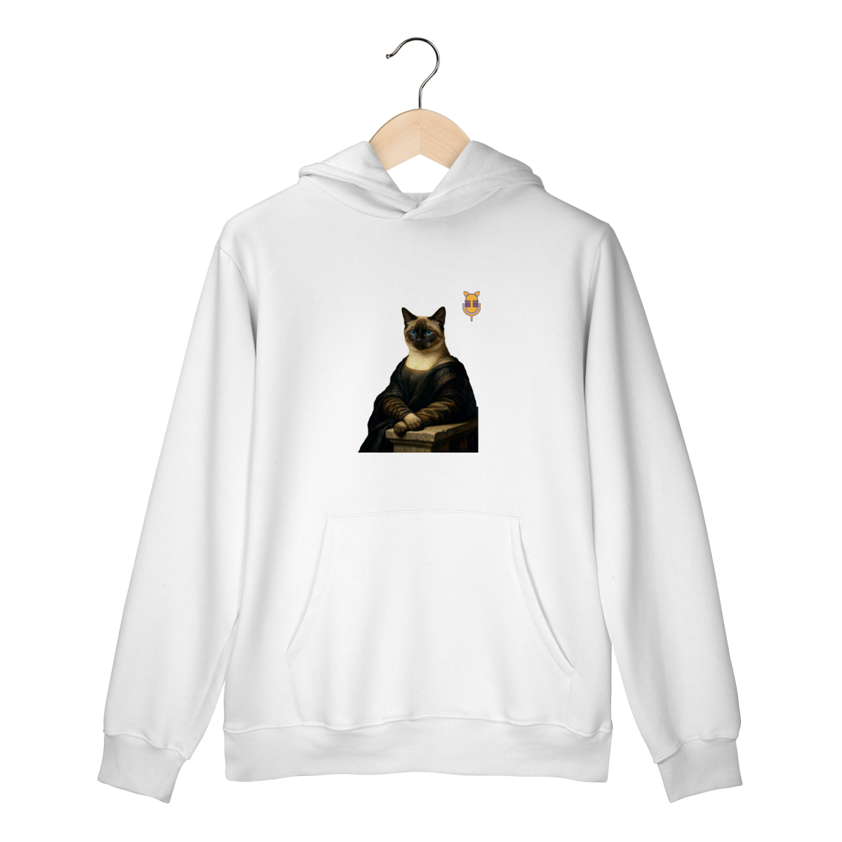 Nome do produto: Moletom com Bolso - Gata Lisa