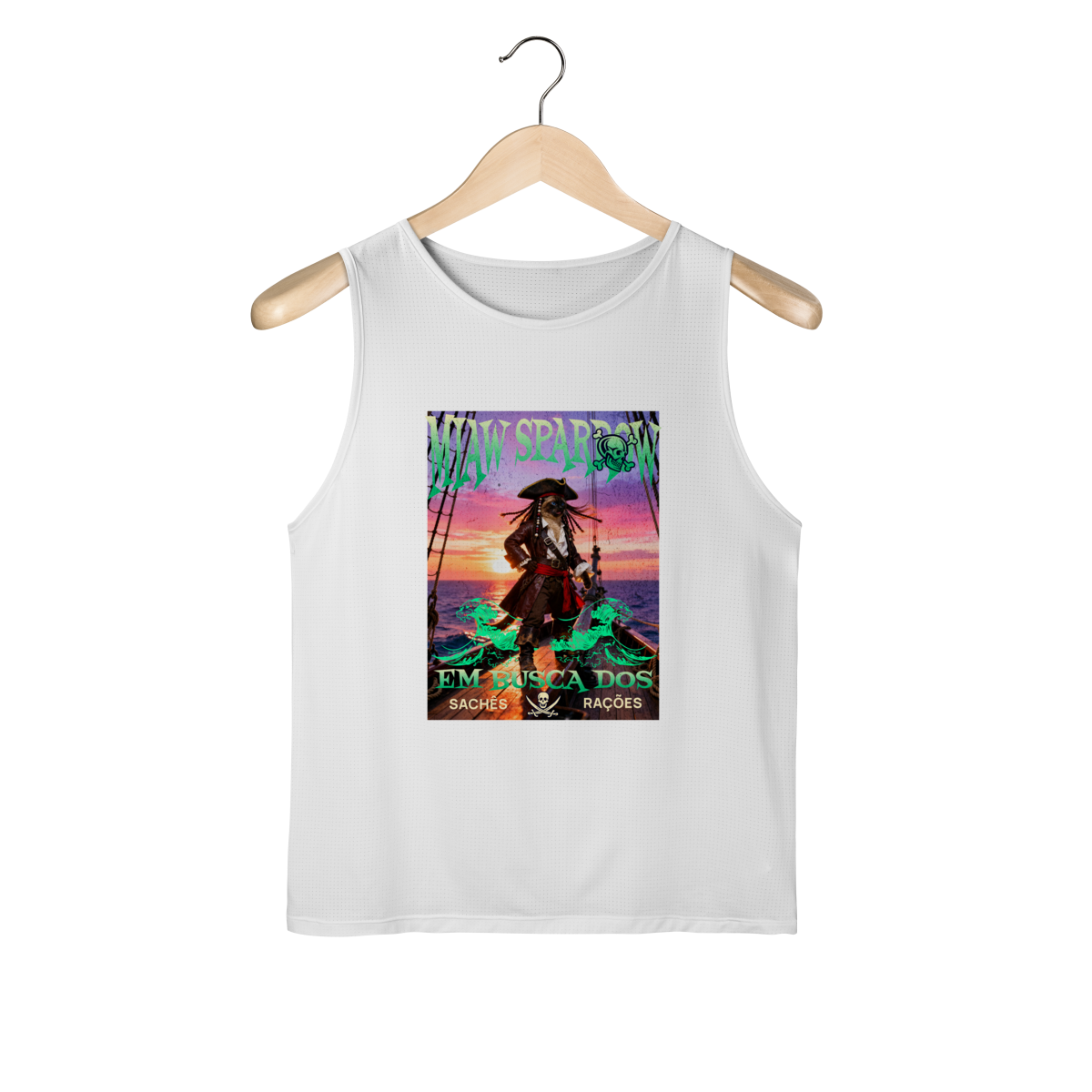 Nome do produto: Regata Masculina - Miaw Sparrow