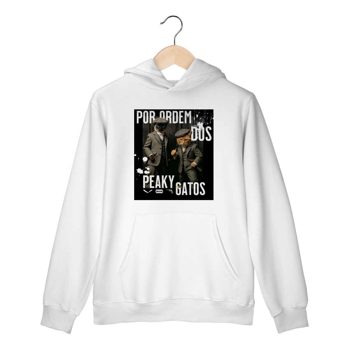 Nome do produto: Moletom com Bolso - Ordem dos Peaky Gatos