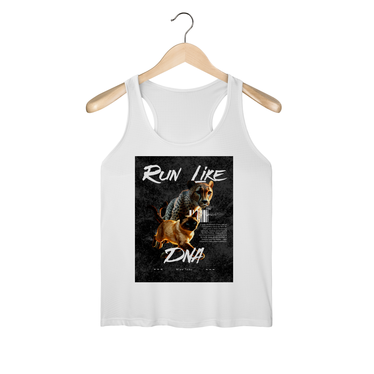 Nome do produto: Regata Feminina - Run Like DNA