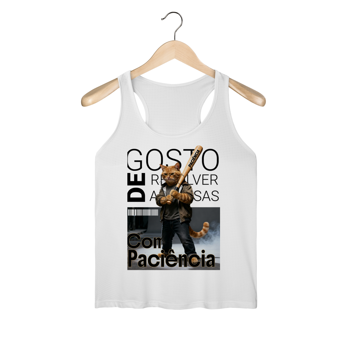 Nome do produto: Regata Feminina Dry - Amarelinho Paciente