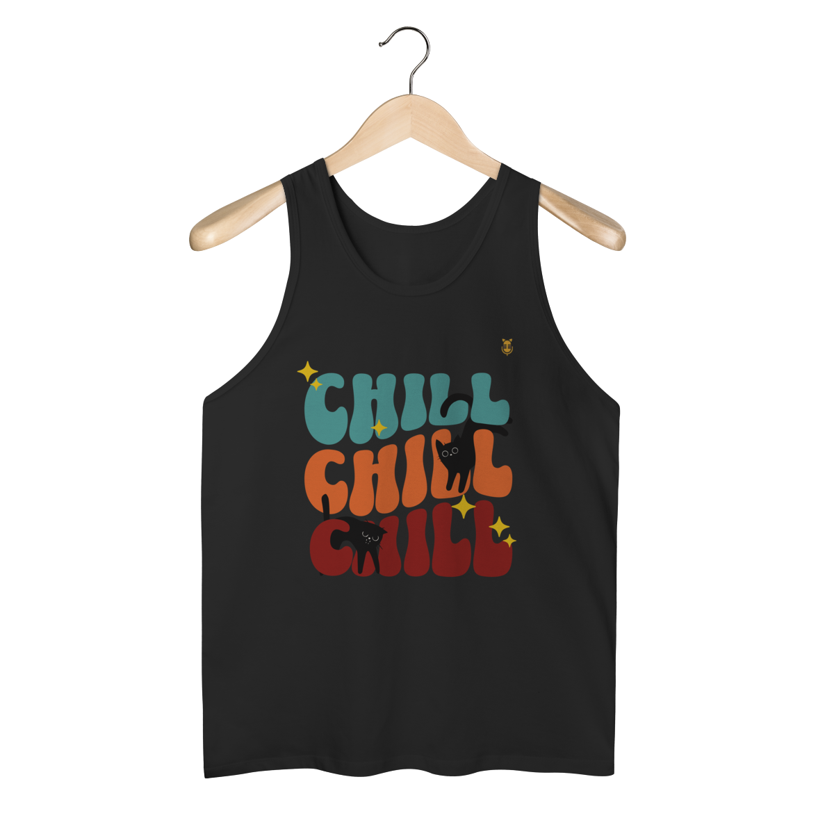 Nome do produto: Regata Masculina Chill Cats 