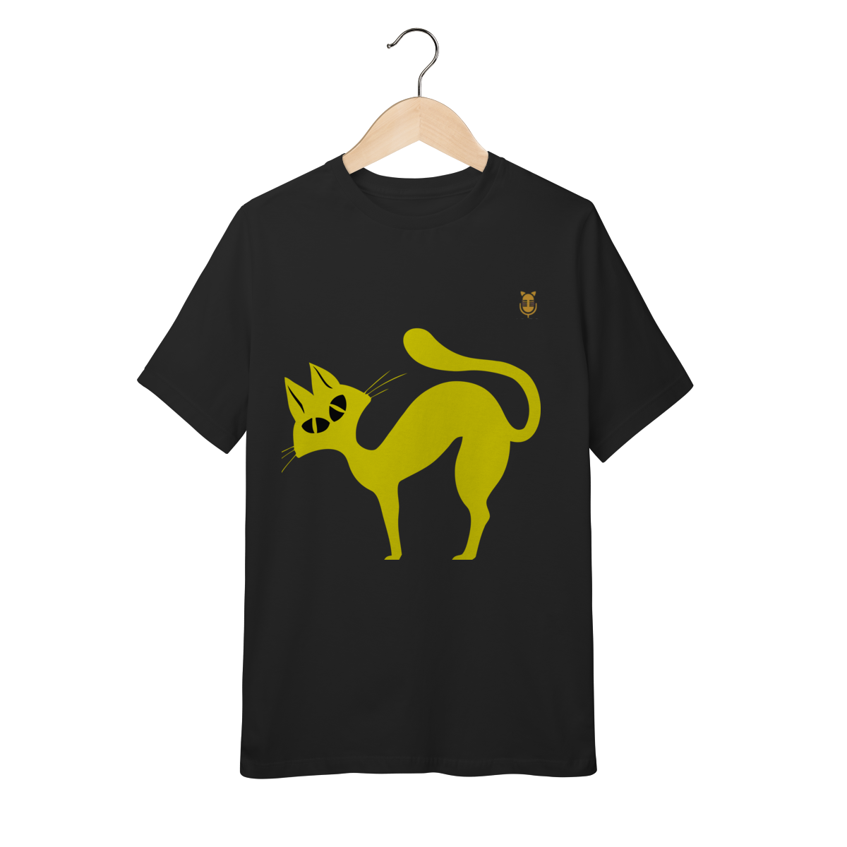 Nome do produto: Camiseta infantil Gato Curioso