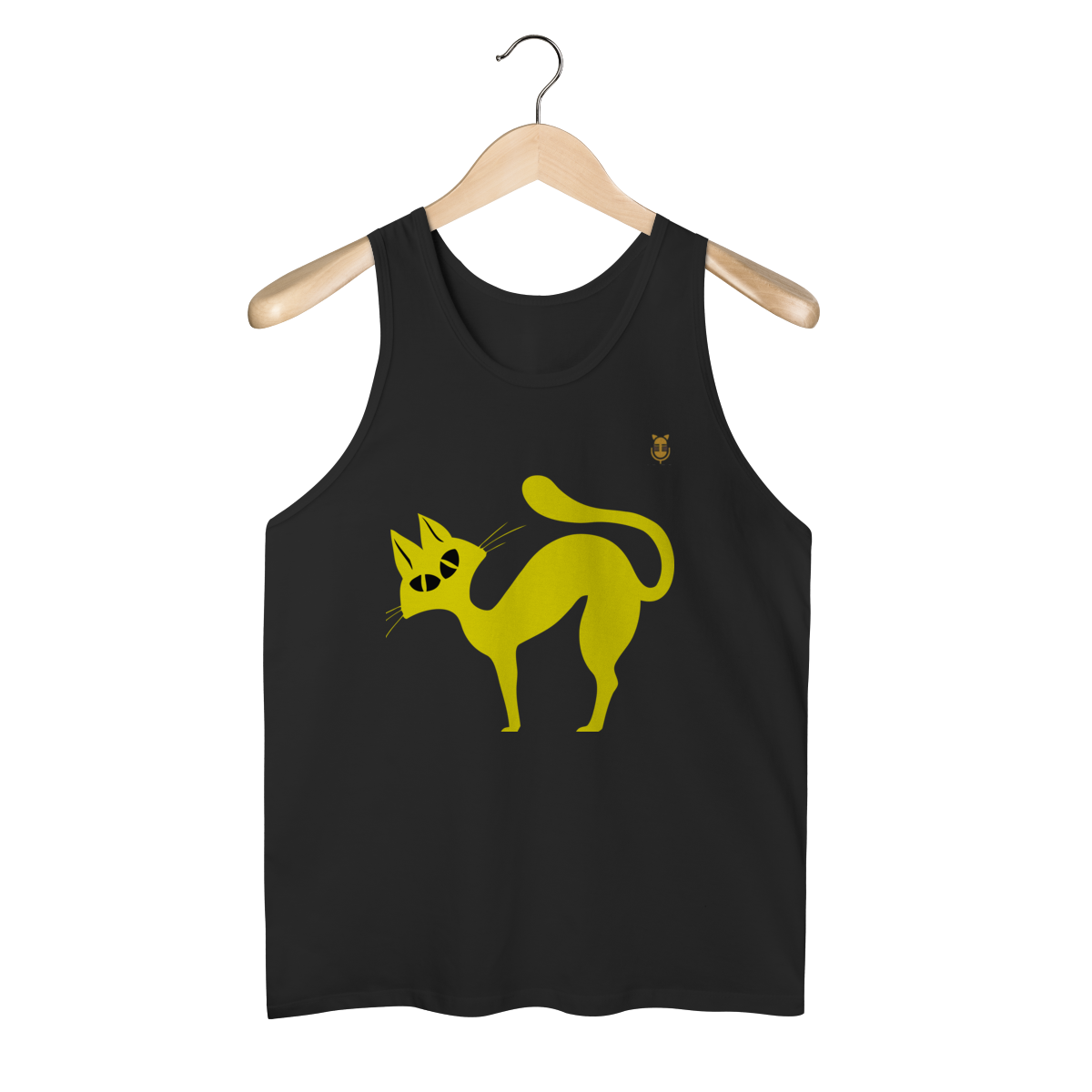 Nome do produto: Regata Masculina Gato Curioso