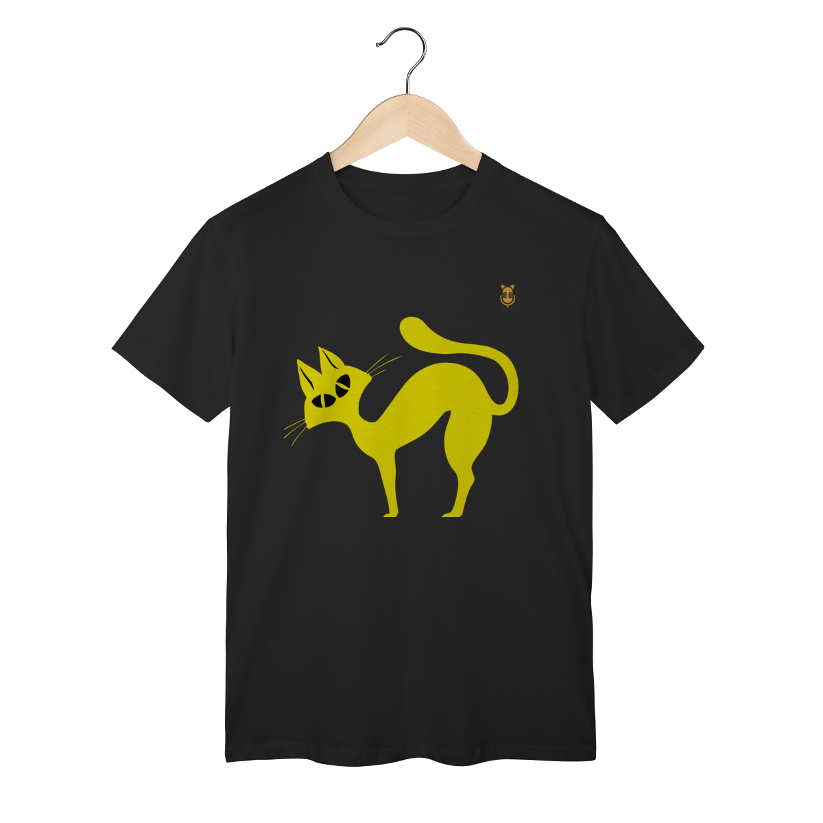 Nome do produto: Camiseta Gato Curioso