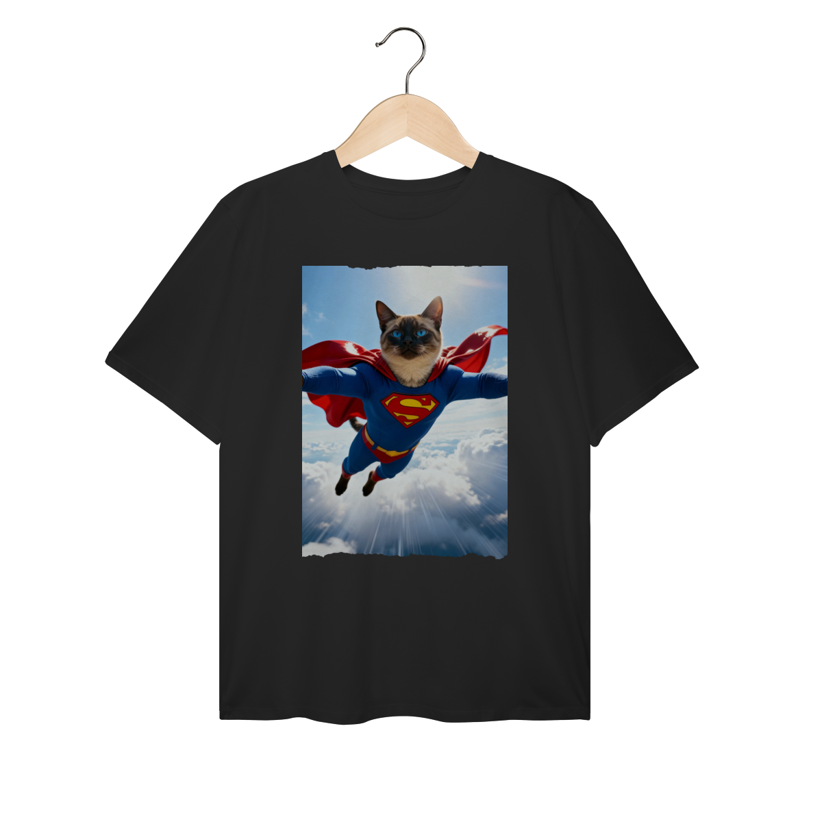 Nome do produto: Camiseta Plus Size - Super Cat