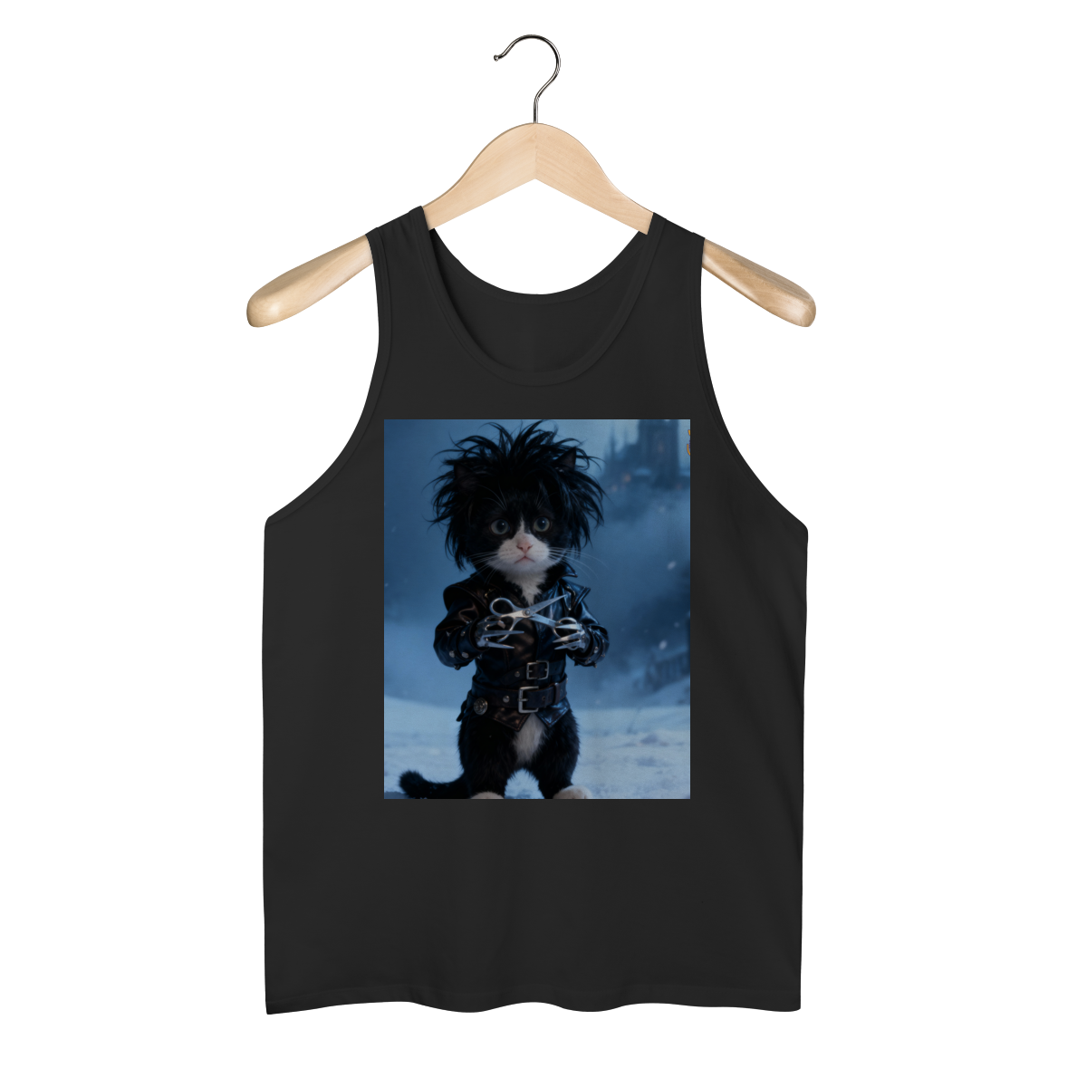 Nome do produto: Regata Masc - Frajola Mãos de Tesoura