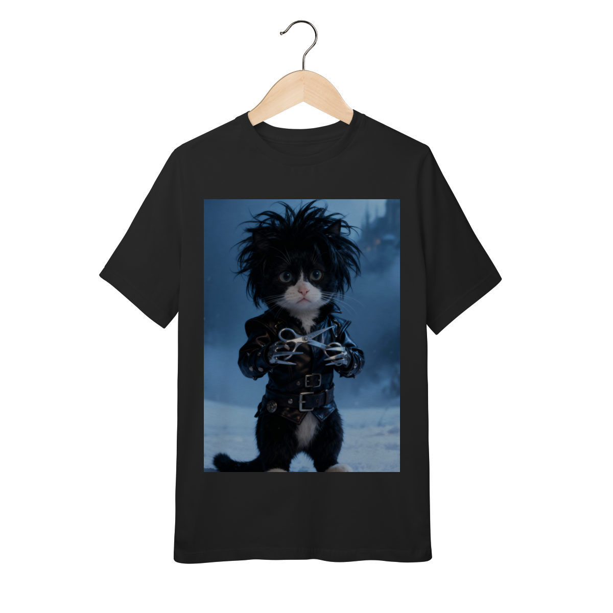 Nome do produto: Camiseta Infantil - Frajola Mãos de Tesoura