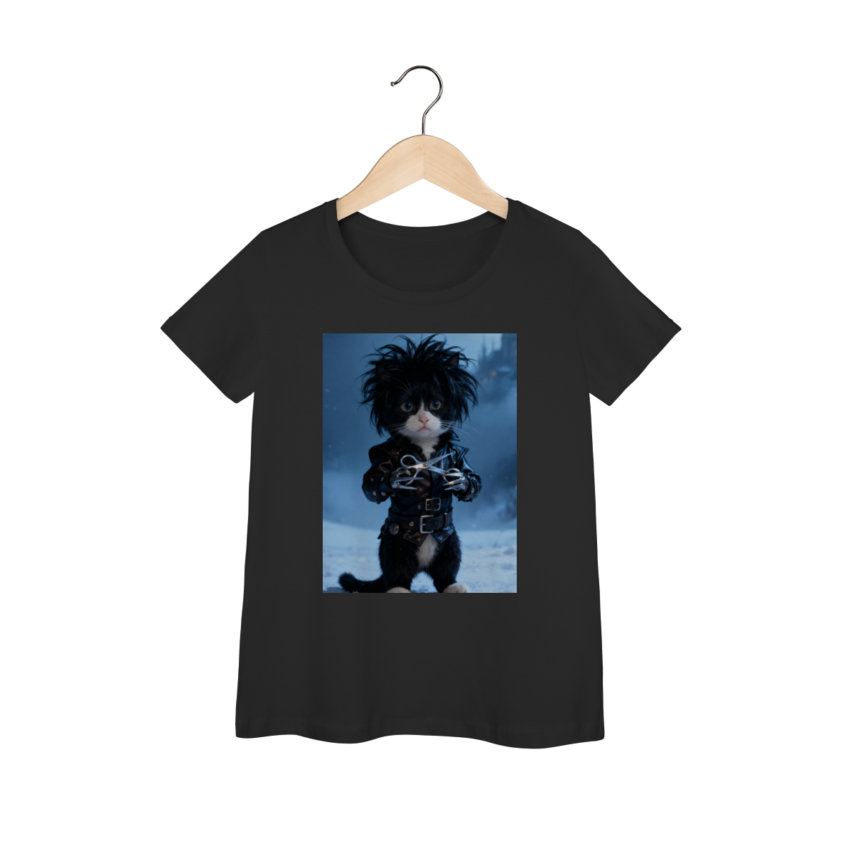 Nome do produto: Baby Look - Frajola Mãos de Tesoura