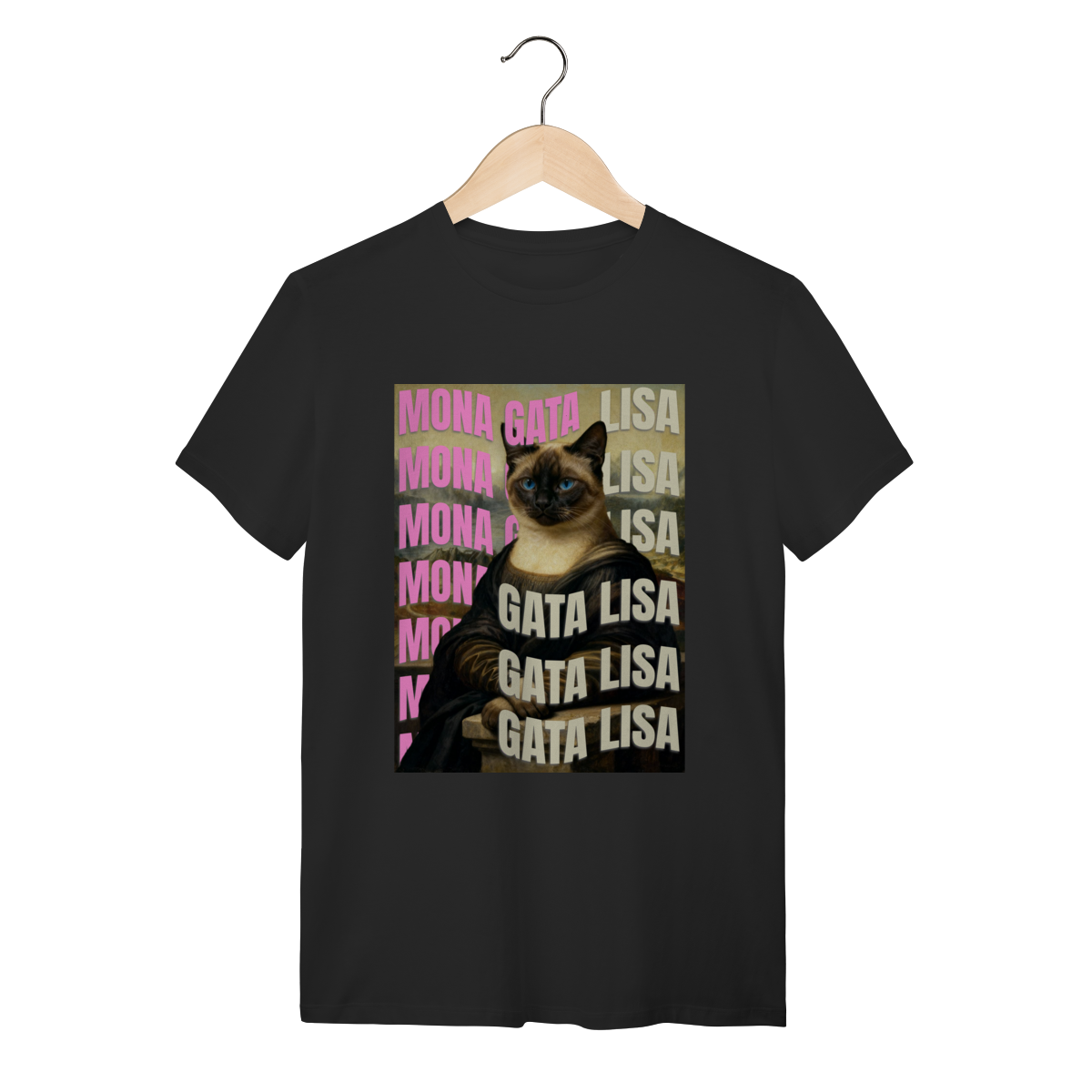 Nome do produto: Camiseta Clássica - Gata Lisa