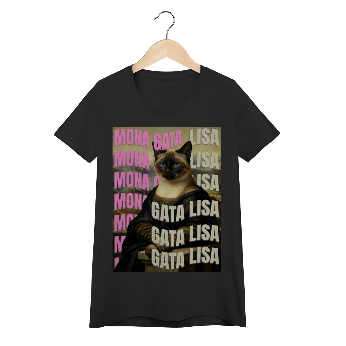 Nome do produto: Baby Look - Gata Lisa