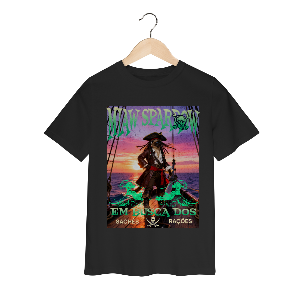 Nome do produto: Camiseta Infantil - Miaw Sparrow