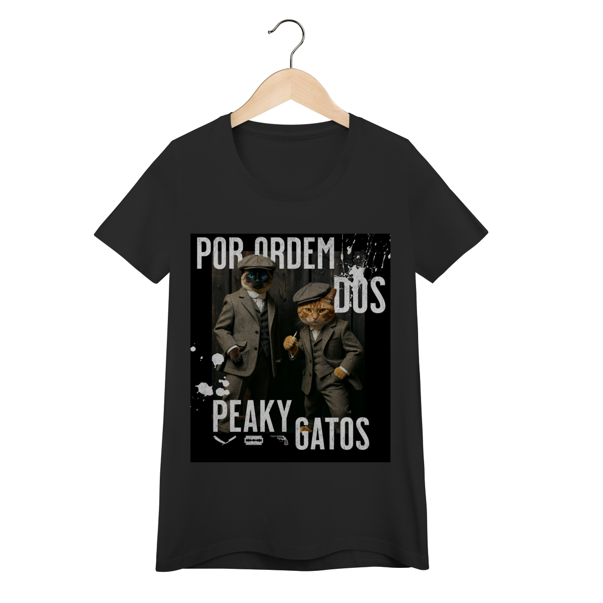 Nome do produto: Baby Look - Ordem dos Peaky Gatos