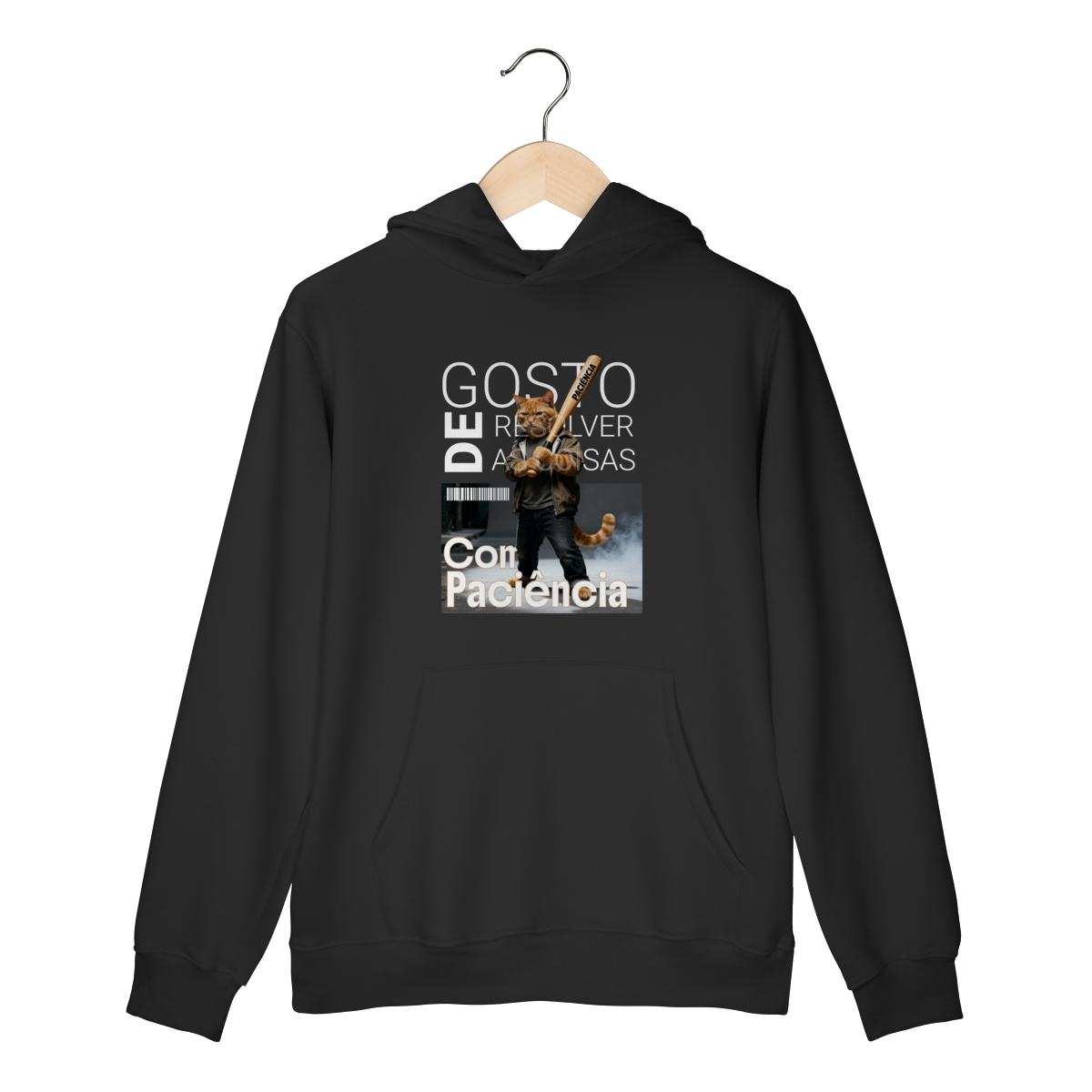 Nome do produto: Moletom com Bolso - Amarelinho Paciente