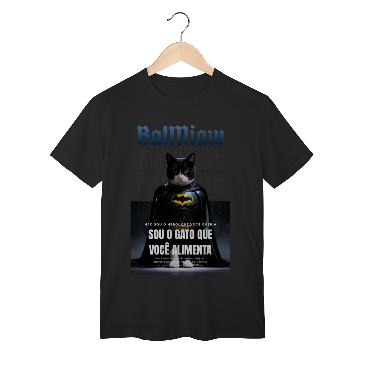 Nome do produto: Camiseta Clássica - Batmiaw