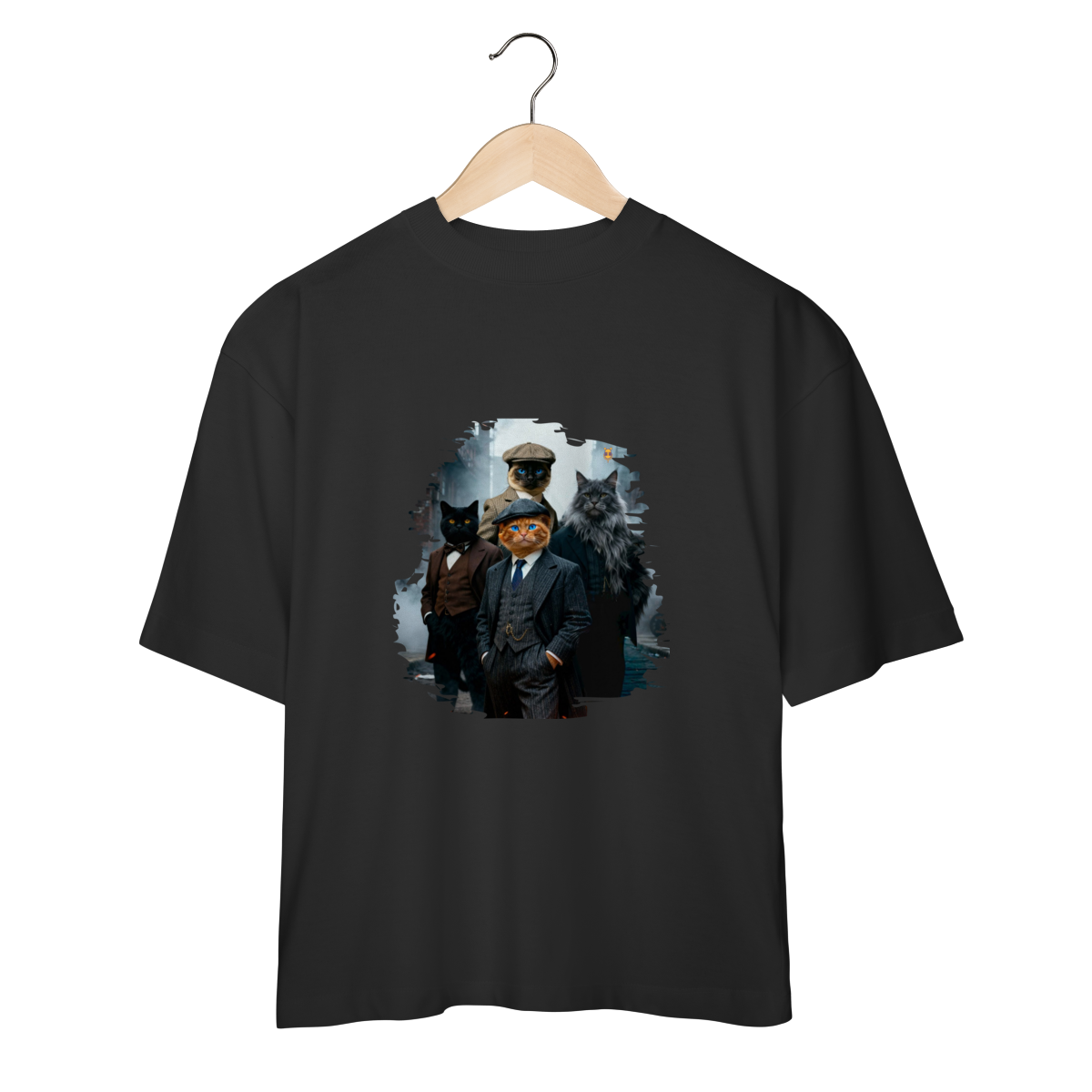 Nome do produto: Camiseta Oversizad Peaky Cats