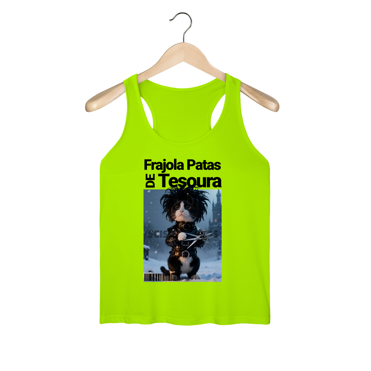 Nome do produto: Regata Feminina - Frajola Mãos de Tesoura