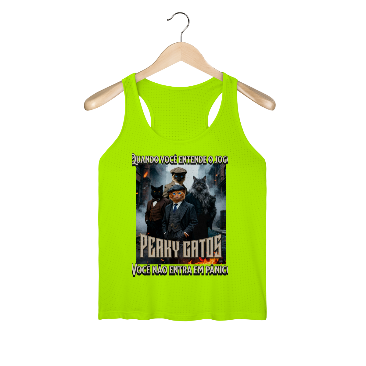 Nome do produto: Regata Feminina - Peaky Gatos