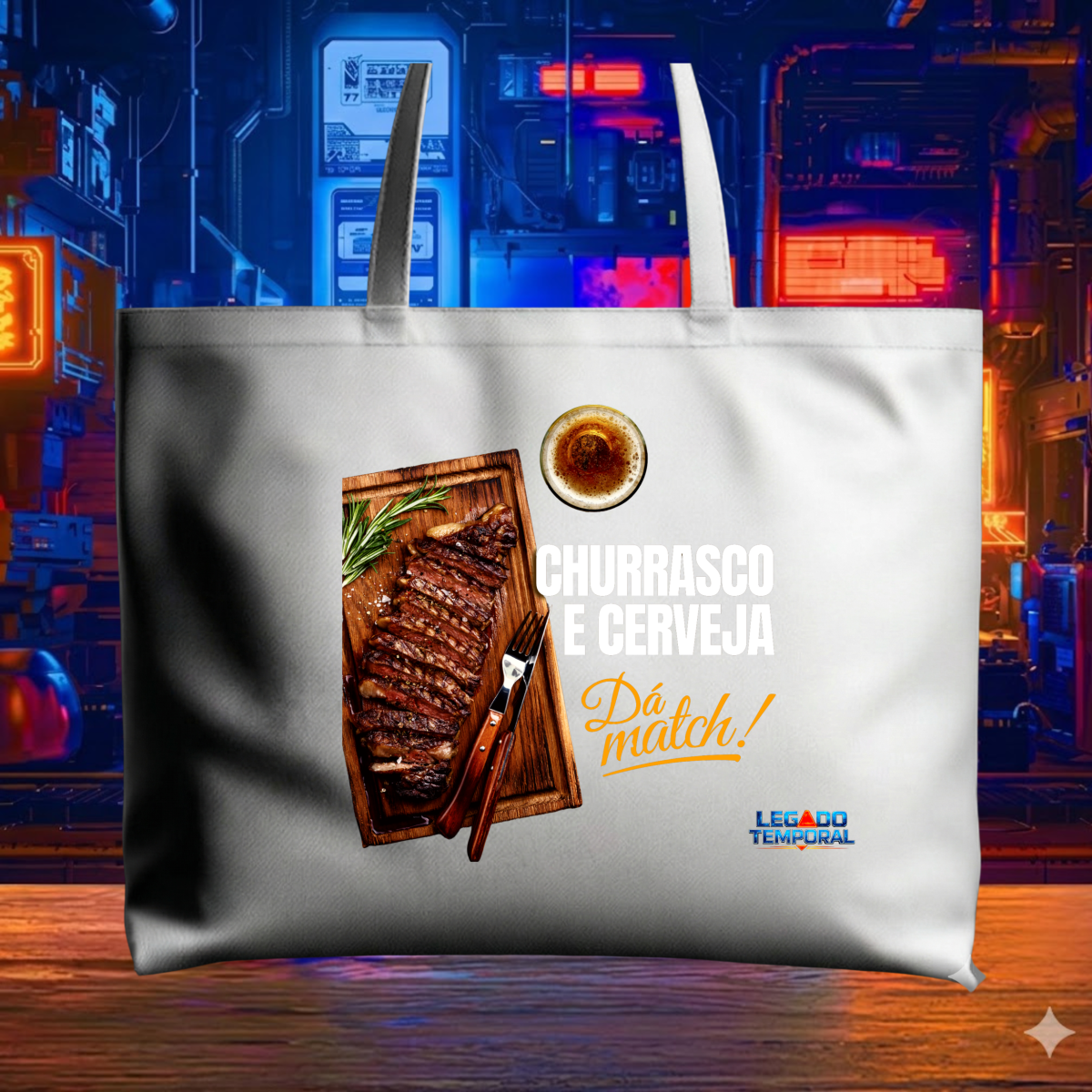 Ecobag Grande - churrasco