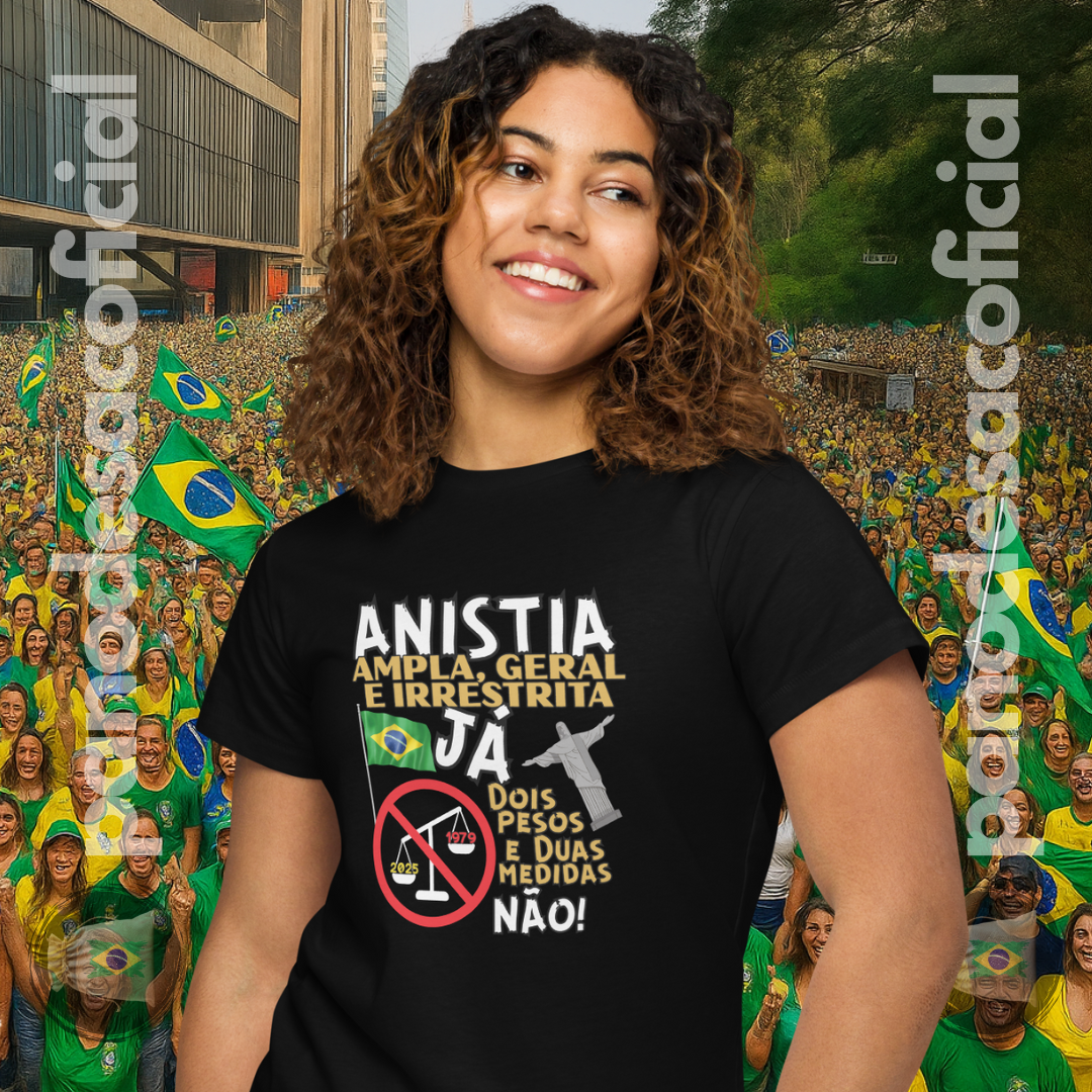 Camiseta ANISTIA JÁ Baby Long