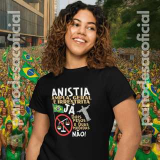 Camiseta ANISTIA JÁ Baby Long