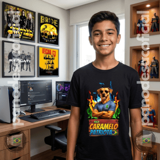 Camiseta Teen CARAMELO PATRIOTA (10 a 14 anos)