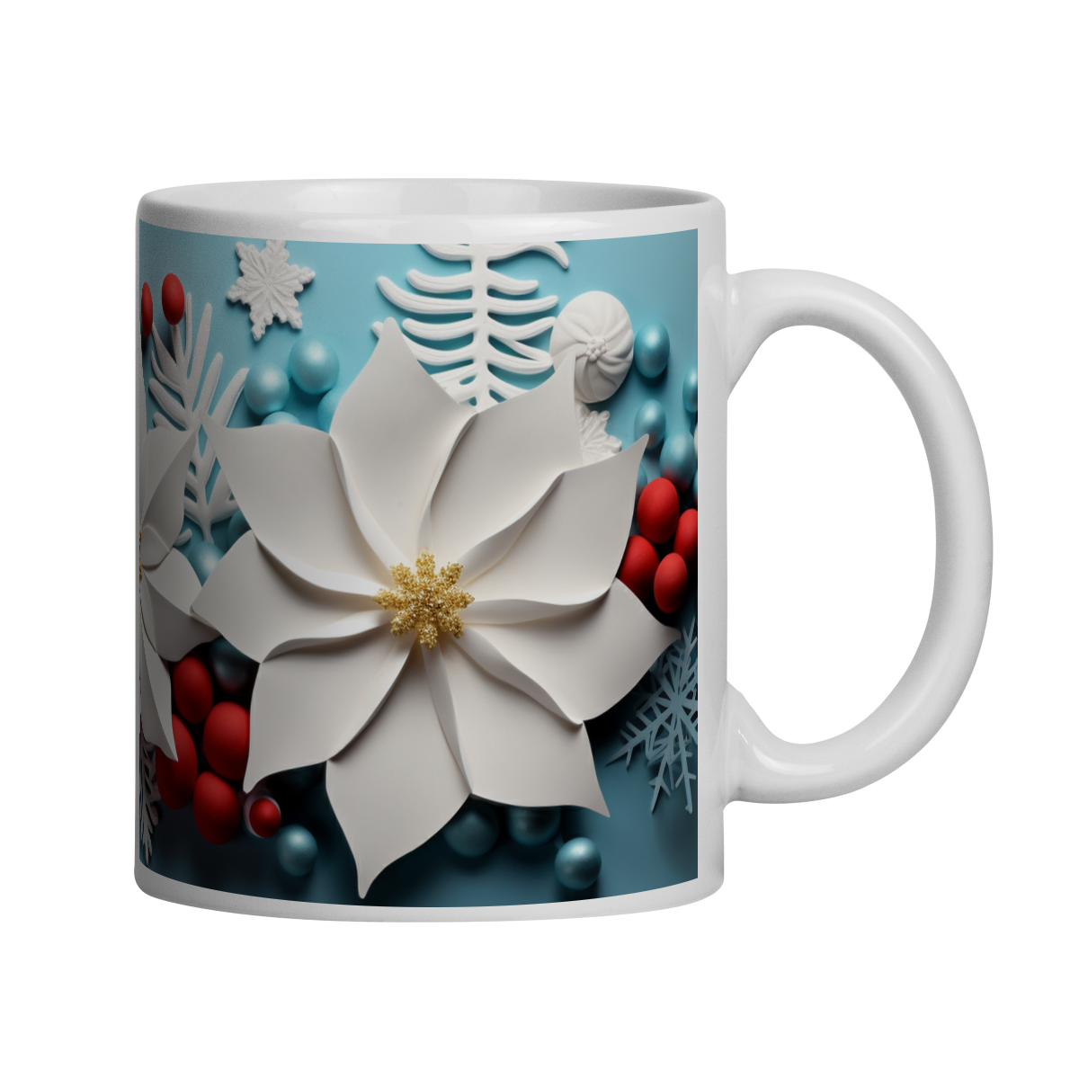 Caneca 3D - Natal - Flores